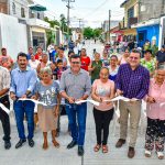 Edgar González cumple un compromiso más en la colonia Salvador Allende, se inaugura la pavimentación de la calle Ángel Fierro